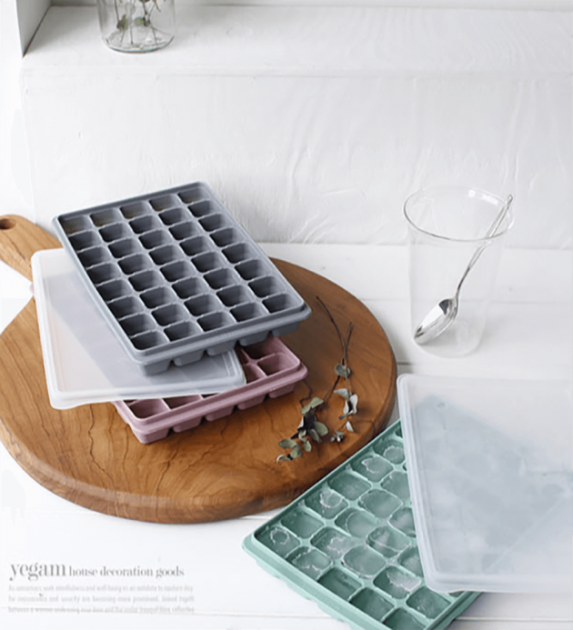 矽膠方形４０格製冰盒-共三色