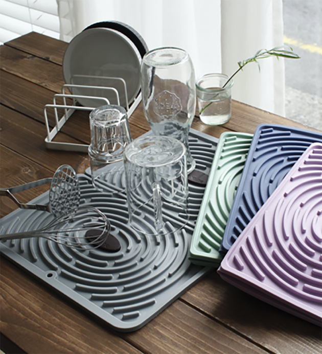 粉彩矽膠瀝水墊-共四色