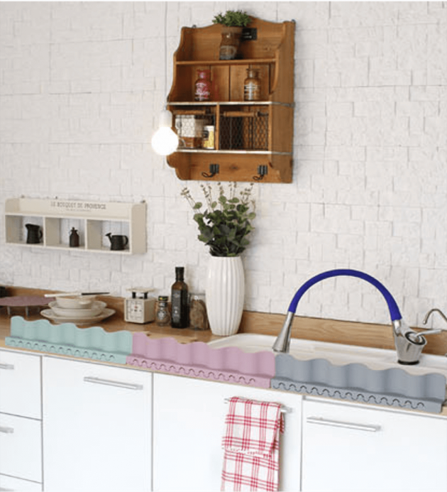 波浪造型矽膠擋水板-共三色