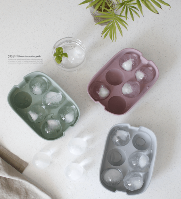 矽膠圓形６格製冰盒-共三色
